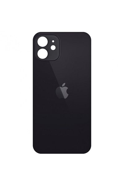 Dali Back Cover Compatible with Apple iPhone 12, Glass, Black