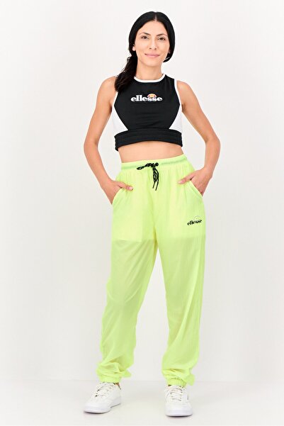 Ellesse x Smiley Women Sportswear Fit Brand Logo Training Track Pants, Neon Yellow