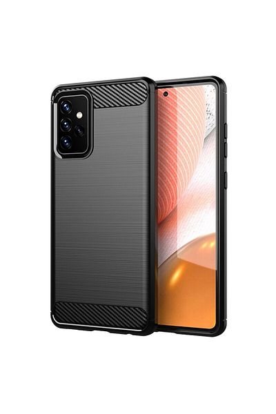 Dali Protective Case Compatible with Samsung Galaxy A72 4G/5G, Carbon Silicone, Black