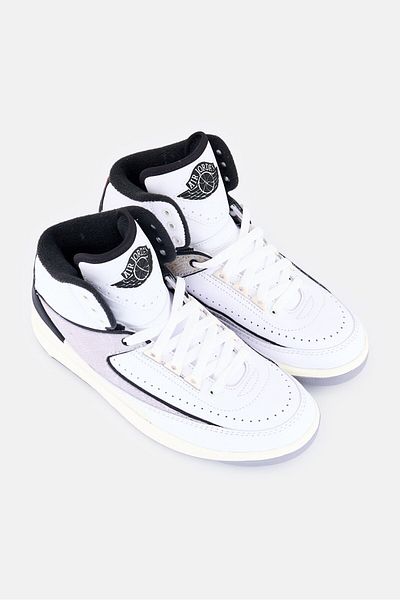 Nike Kids Boy Air Jordan 2 Retro Lace Up Outdoor Shoes, White