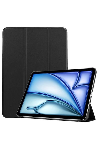 Dali Protective Flip Cover for Apple iPad Air 11 2024, FoldPro, Stand Type, -Leather, Black