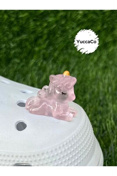 Crocs Unicorn Slipper Ornament/Three-Dimensional Unicorn Slipper Charm/Animal Figure Jibbtiz