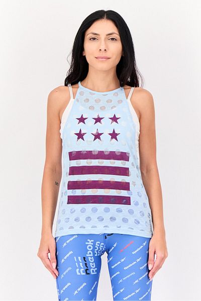 Reebok Women Sportswear Fit Sleeveless Yoga Tank Top, Multicolor