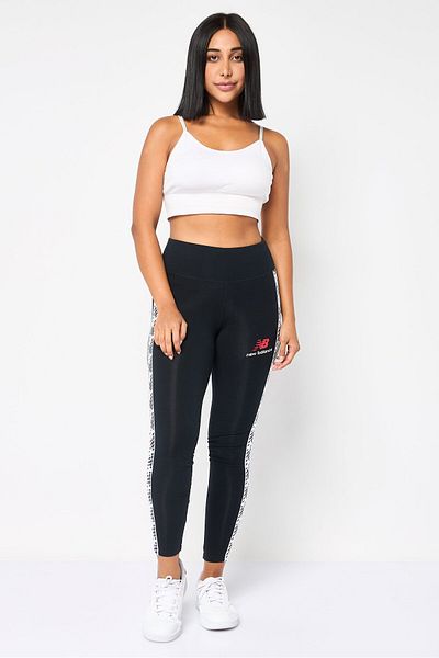 New Balance Women Tight Fit Mid Rise Training Leggings, Black