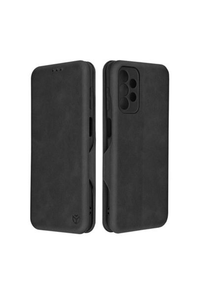 Dali Protective Case Compatible with Samsung Galaxy A23 4G/5G, Safe Wallet Plus, -Leather, Black