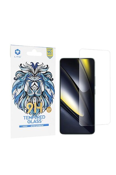 Dali Screen Protector Lito Compatible with Xiaomi Poco F6, Classic Glass, 2.5D, Tempered Glass, Transpare