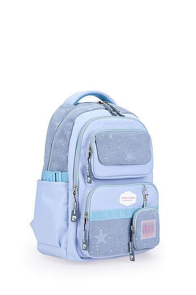 Pierre Cardin Set of 2 School Bags for Girls, Multi-Eye Backpack, School Bag and Pen Holder 07Pc2824