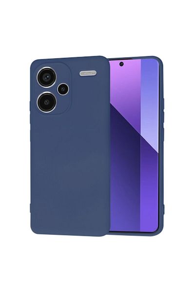 Dali Protection Case Compatible with Xiaomi Redmi Note 13 Pro Plus 5G, SoftFlex, Silicone, Dark Blue