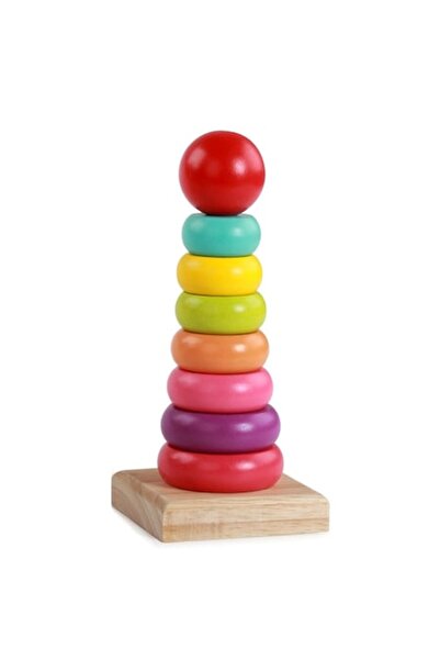 Dalip Baby Jucărie Montessori colorată cu turn de stivuire