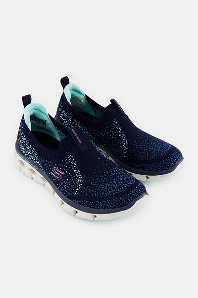 SKECHERS Women Glide-Step Flex Slip On Outdoor Shoes, Navy