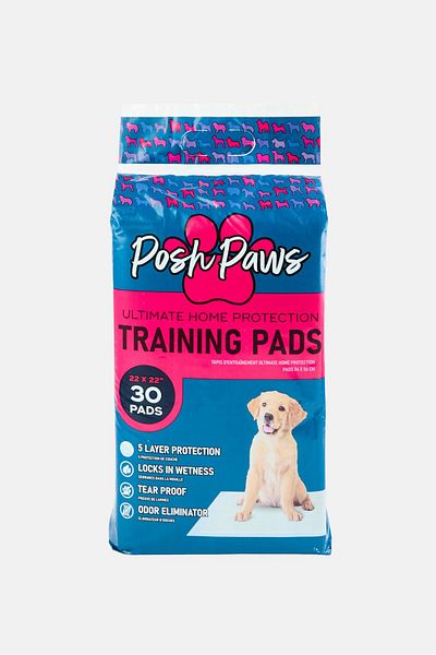 Posh Paws 30 قطعة من وسادات التدريب، متعددة الألوان