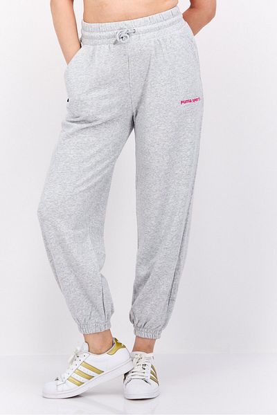 Puma Women Sportswear Fit Drawstring Outdoor Pants, Grey