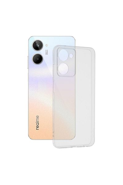 Dali Protective Case Compatible with Realme 10 4G, Clear Silicone, Transparent