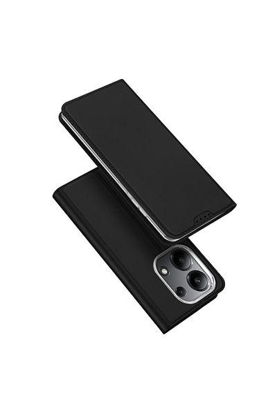 Dali Protective case compatible with Xiaomi Redmi Note 13 4G, Skin Pro, ecological leather, Black