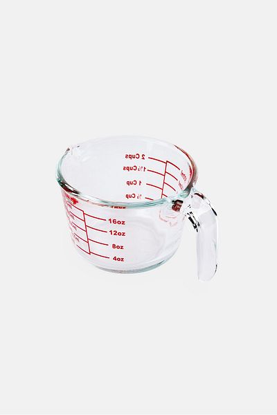 Cuisine Art Borosilicate Glass Measuring Cup 500ml, Transparent