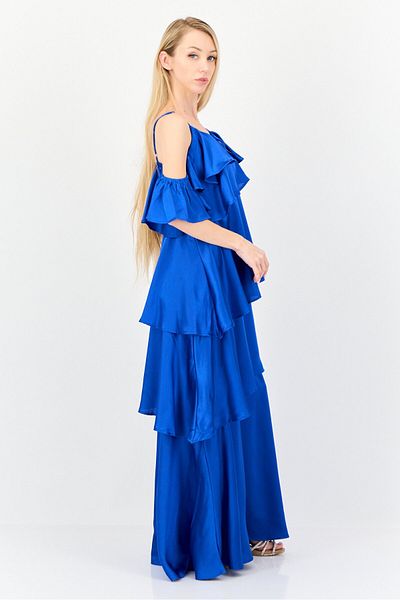 Archive Design Studio Women Plain Maxi Dress, Dark Blue