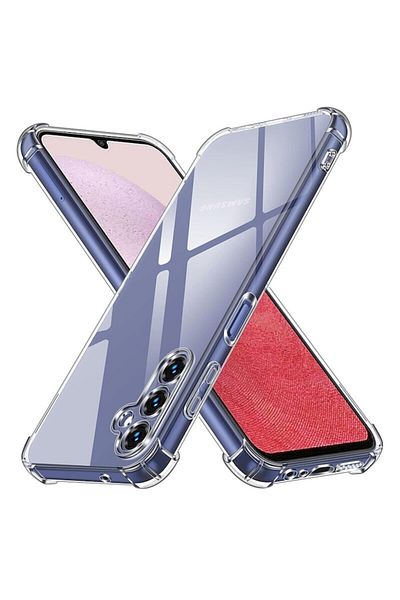 Dali Protective Case for Samsung Galaxy A14 4G/5G, ShockProof, Reinforced Corners, Clear Silicone, Transp