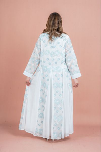 IKKXA Floral Aura Embroidered Jalabiya