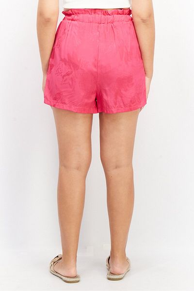 Sinsay Women Textured Basic Shorts, Pink