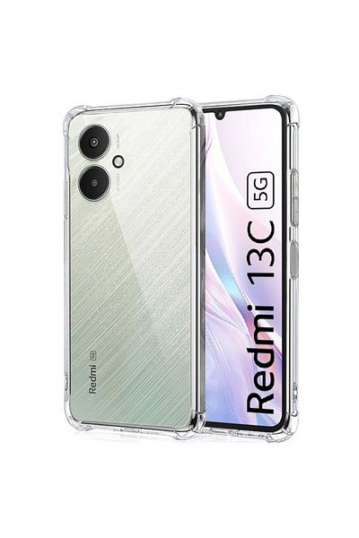 Dali Protective Case Compatible with Xiaomi Redmi 13C 5G, Shockproof Clear Silicone, Reinforced Edges, Tr