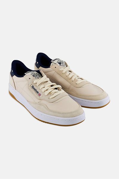 Reebok Men Court Peak Lace Up Tennis Shoes, Beige