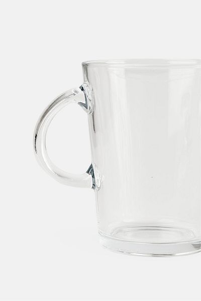 Precious Home 4 Pieces Glass Mug Set, Transparent
