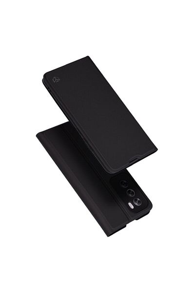 Dali Protective Flip Cover Compatible with Oppo Reno12 Pro, MagSkin Book, Leather, Black