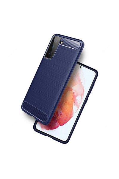 Dali Protective Case Compatible with Samsung Galaxy S21 5G, Carbon Silicone, Blue