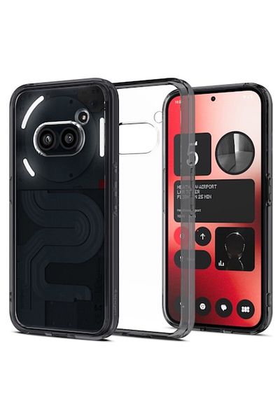 Spigen Protective Case compatible with Nothing Phone 2a/2a Plus, Ultra Hybrid, reinforced edges, Bla