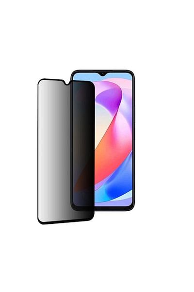 Dali Privacy Screen Protector Compatible with Honor X6a, Full Glue, 111D, Tempered Glass, Black