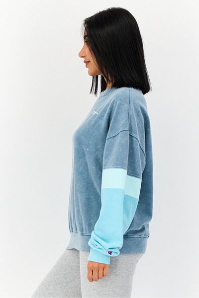 Champion Women Sportswear Fit Long Sleeve Outdoor Sweatshirts, Acid Blue