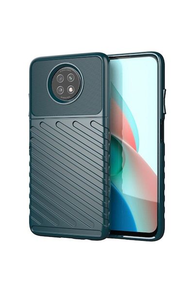 Dali Protective case compatible with Xiaomi Redmi Note 9T 5G, Thunder Case, textured, silicone, green