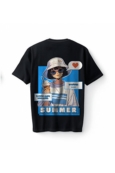 Bumeta Tricou unisex oversize Summer Vibes Anime