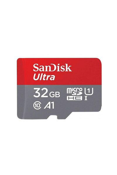 SanDisk Memory Card 32GB MicroSD, 100MB/s, Grey-Red