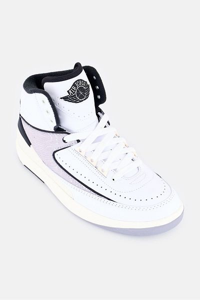 Nike Kids Boy Air Jordan 2 Retro Lace Up Outdoor Shoes, White