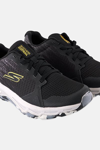 SKECHERS Men Go Run Trail Altitude Lace Up Running Shoes, Black