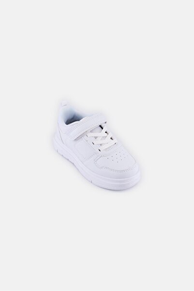 RBX Kids Girls Velcro Closure School Shoes, White