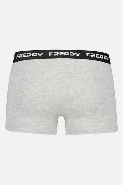 FREDDY Men Brand Logo Boxer Trunks, Grey