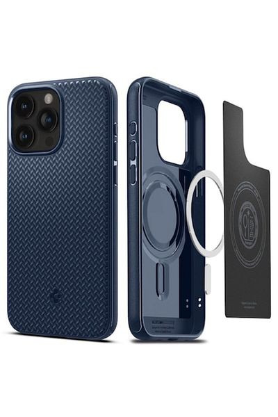 Spigen Protective Case Mag Armor Compatible with Apple iPhone 15 Pro Max, MagSafe, Textured, TPU, Na