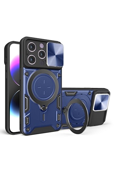 Dali Husă de protecție pentru Apple iPhone 14 Pro, CamGuard Pro, Albastru-Negru