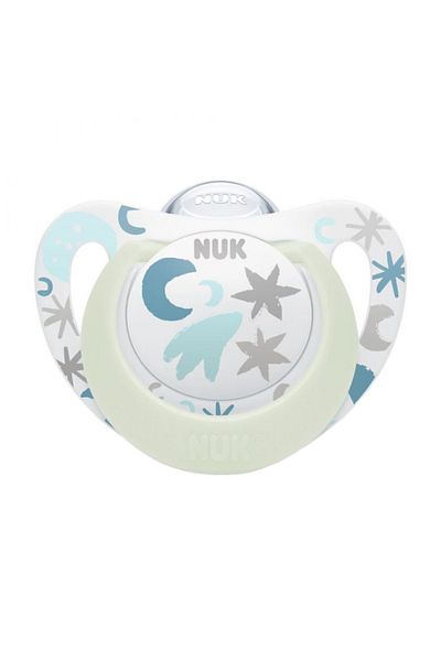 Nuk Suzeta Star Night Silicon 0-6 luni M1 Bleu