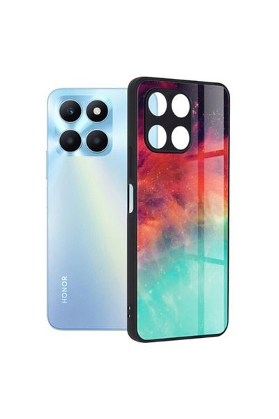 Dali Protective Case Compatible with Honor X6a, Glaze Series, TPU, Fiery Ocean, Multicolor