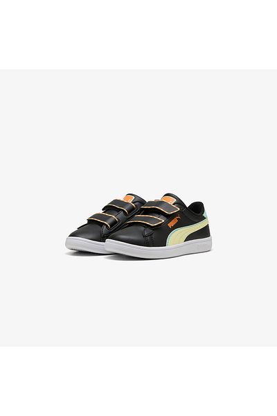 Puma Smash 3.0 Playdate Kids Black Sports Shoes
