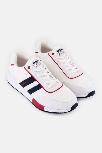 U.S. Polo Assn. Men Brand Logo Lace Up Casual Shoes, Multicolor