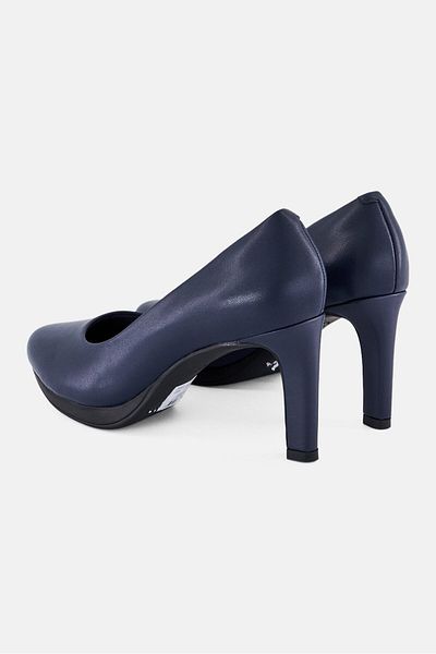 CLARKS Women Standard Ambyr Joy Slip On Casual Pumps, Navy