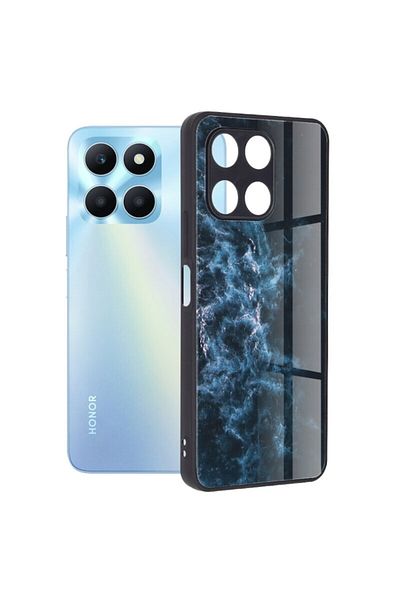 Dali Protective Case Compatible with Honor X6a, Glaze Series, TPU, Blue Nebula, Multicolor