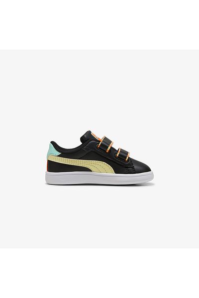 Puma Smash 3.0 Playdate Kids Black Sports Shoes