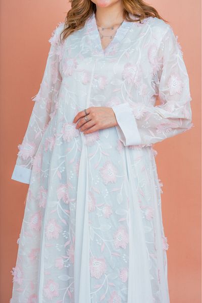 IKKXA Floral Aura Embroidered Jalabiya