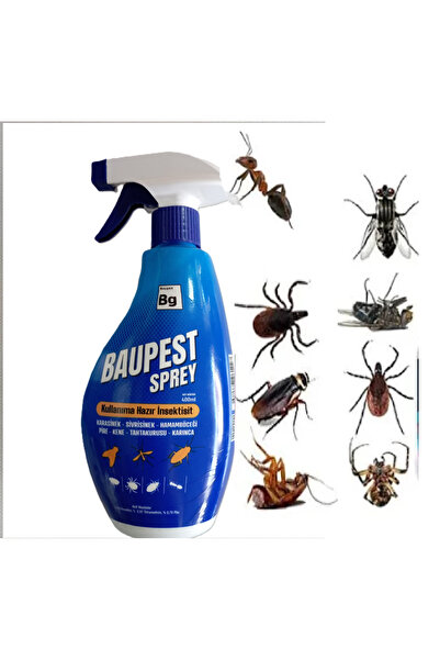 Baugen Baupest Sprey 400ML KaraSinek, Sivrisinek, Hamam Böceği, Pire, Kene, T...