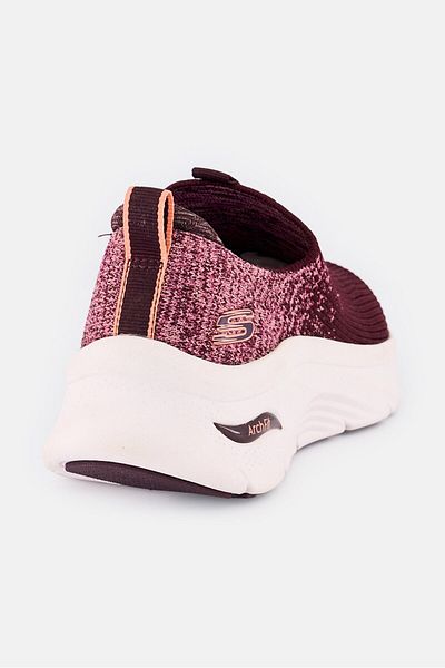 SKECHERS Women Aech Fit D Lux Key Journey Slip On Training Shoes, Burgundy